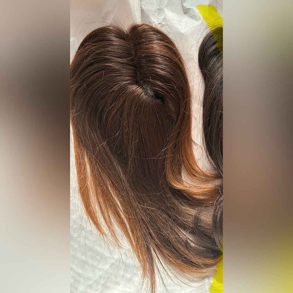 Human Hair Topper - Auburn